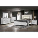  Coaster Furniture Marmore 224961Q 64-inch Queen Panel Bed LED Headboard - White IMAGE 5