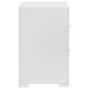  Coaster Furniture Ives 224942 2-Drawer Nightstand Bedside Table - White High Gloss IMAGE 9