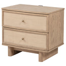  Coaster Furniture Kailani 225042 2-Drawer Nightstand Bedside Table - Beige Oak IMAGE 4