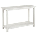  Coaster Furniture Payne 710559 Wood Entryway Sofa Console Table - White IMAGE 1