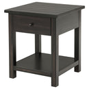 Coaster Furniture Payne 710567 1-Drawer Wood End Table with Shelf - Distressed Java IMAGE 4