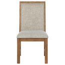 Coaster Furniture Bruner 109102 Upholstered Dining Side Chair - Brown IMAGE 3