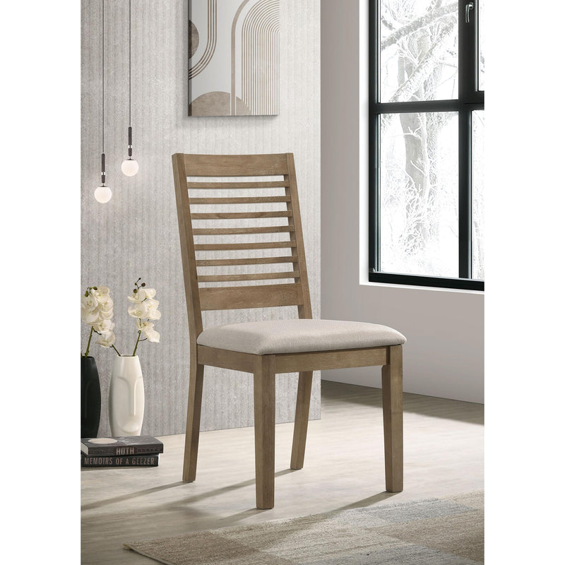  Coaster Furniture Scottsdale 109182 Wood Dining Side Chair - Washed Brown IMAGE 2