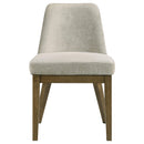  Coaster Furniture Castlewood 109352 Upholstered Side Chair - Light Tan IMAGE 3