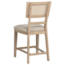  Coaster Furniture Kailani 109389 Rattan Cane Counter Side Chair - Beige Oak IMAGE 6