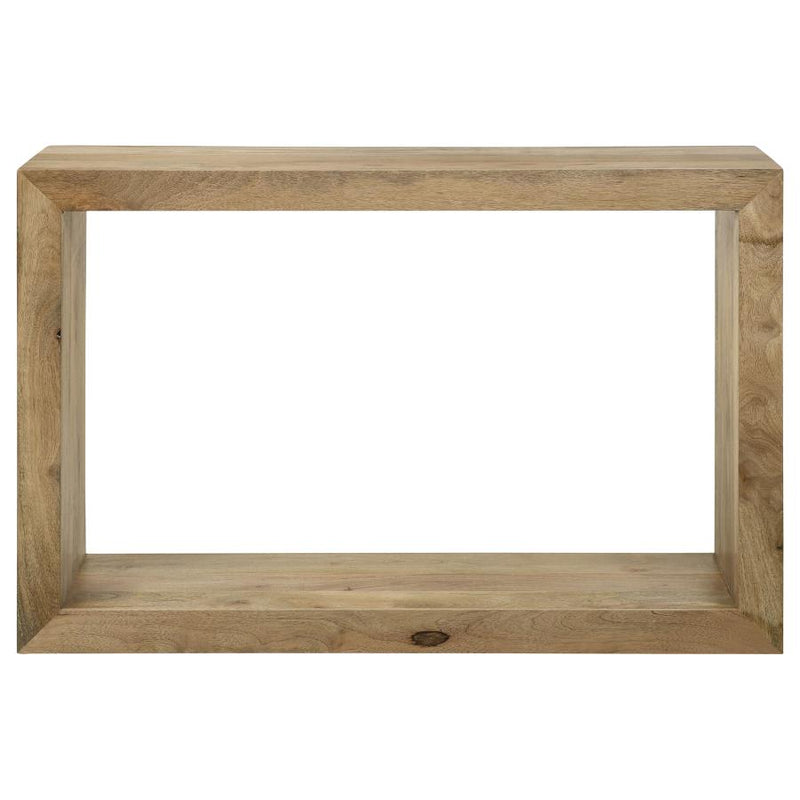 704839 Benton Rectangular Solid Wood Sofa Table Natural