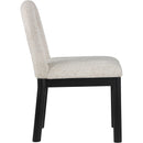 Meridian Conrad Beige Linen Textured Fabric Dining Chair IMAGE 4