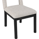 Meridian Conrad Beige Linen Textured Fabric Dining Chair IMAGE 7