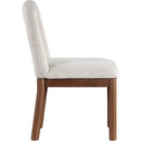 Meridian Conrad Beige Linen Textured Fabric Dining Chair IMAGE 4