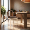 Meridian Conrad Brown Velvet Dining Chair IMAGE 2