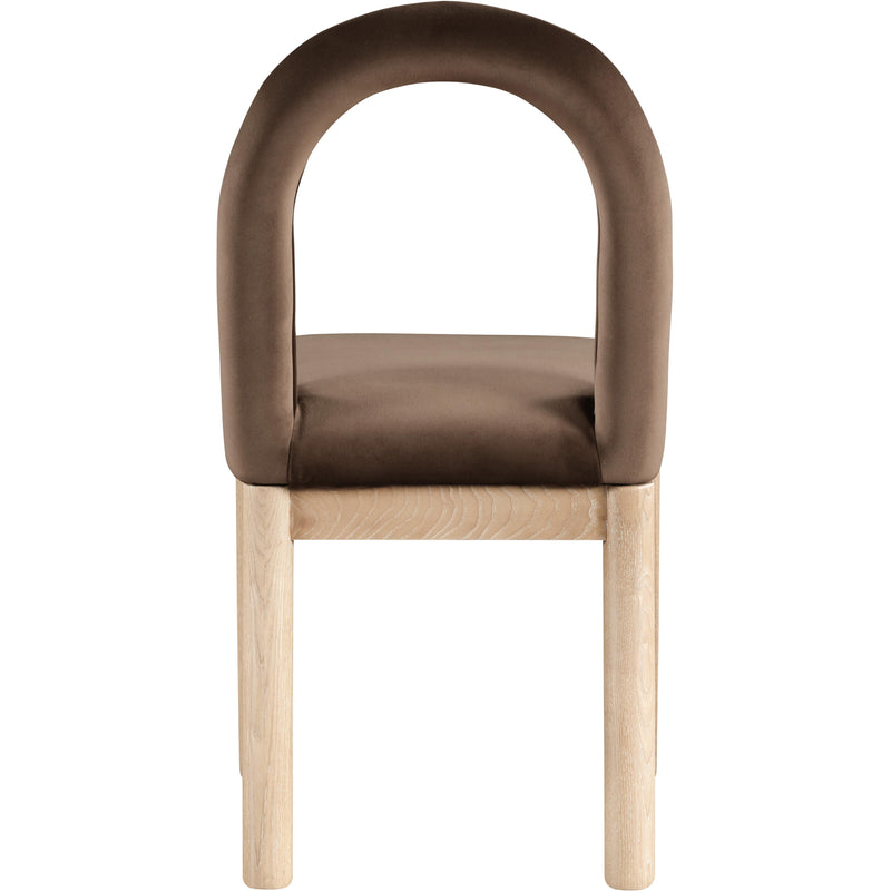 Meridian Conrad Brown Velvet Dining Chair IMAGE 5