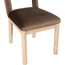 Meridian Conrad Brown Velvet Dining Chair IMAGE 7
