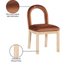 Meridian Conrad Cognac Velvet Dining Chair IMAGE 10