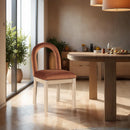 Meridian Conrad Cognac Velvet Dining Chair IMAGE 2