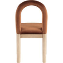 Meridian Conrad Cognac Velvet Dining Chair IMAGE 5