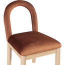 Meridian Conrad Cognac Velvet Dining Chair IMAGE 6