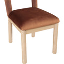 Meridian Conrad Cognac Velvet Dining Chair IMAGE 7