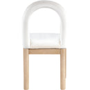 Meridian Conrad Cream Velvet Dining Chair IMAGE 5