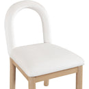 Meridian Conrad Cream Velvet Dining Chair IMAGE 6