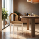 Meridian Conrad Saddle Velvet Dining Chair IMAGE 2