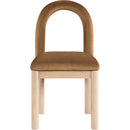 Meridian Conrad Saddle Velvet Dining Chair IMAGE 3