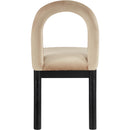 Meridian Conrad Beige Velvet Dining Chair IMAGE 5