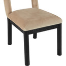 Meridian Conrad Beige Velvet Dining Chair IMAGE 7