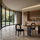 Meridian Conrad Black Velvet Dining Chair IMAGE 2