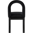 Meridian Conrad Black Velvet Dining Chair IMAGE 5