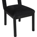Meridian Conrad Black Velvet Dining Chair IMAGE 7