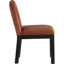 Meridian Conrad Cognac Velvet Dining Chair IMAGE 4