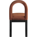 Meridian Conrad Cognac Velvet Dining Chair IMAGE 5