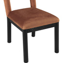 Meridian Conrad Cognac Velvet Dining Chair IMAGE 7