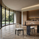 Meridian Conrad Cream Velvet Dining Chair IMAGE 2