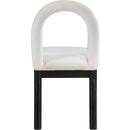 Meridian Conrad Cream Velvet Dining Chair IMAGE 5