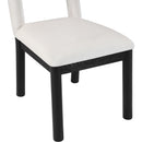 Meridian Conrad Cream Velvet Dining Chair IMAGE 7