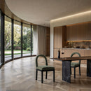 Meridian Conrad Green Velvet Dining Chair IMAGE 2