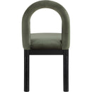 Meridian Conrad Green Velvet Dining Chair IMAGE 5