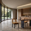 Meridian Conrad Saddle Velvet Dining Chair IMAGE 2