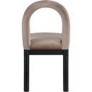 Meridian Conrad Taupe Velvet Dining Chair IMAGE 5