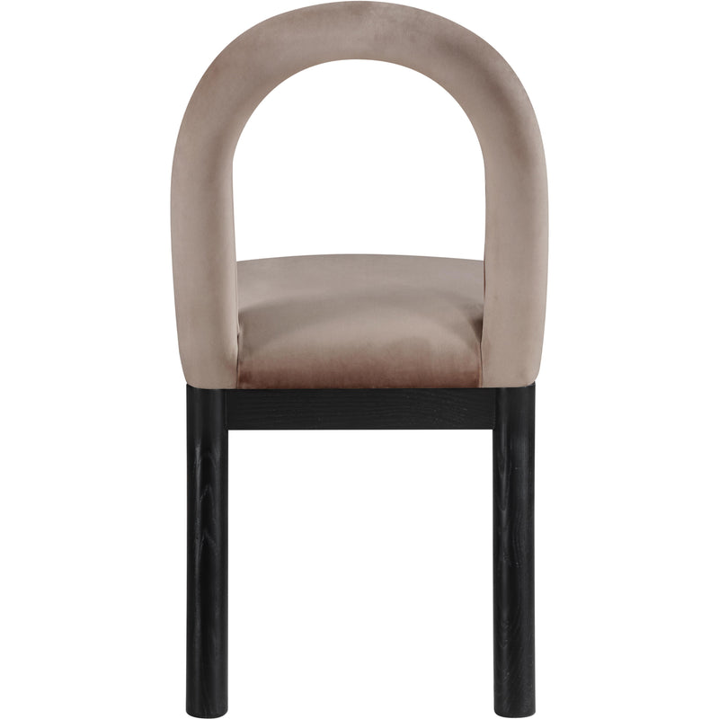 Meridian Conrad Taupe Velvet Dining Chair IMAGE 5