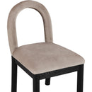 Meridian Conrad Taupe Velvet Dining Chair IMAGE 6