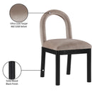 Meridian Conrad Taupe Velvet Dining Chair IMAGE 9