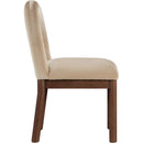 Meridian Conrad Beige Velvet Dining Chair IMAGE 4