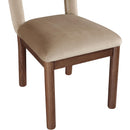 Meridian Conrad Beige Velvet Dining Chair IMAGE 7