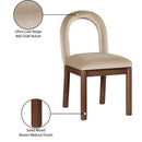 Meridian Conrad Beige Velvet Dining Chair IMAGE 9
