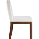 Meridian Conrad Cream Velvet Dining Chair IMAGE 4