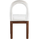 Meridian Conrad Cream Velvet Dining Chair IMAGE 5