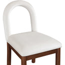 Meridian Conrad Cream Velvet Dining Chair IMAGE 6