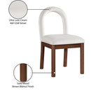 Meridian Conrad Cream Velvet Dining Chair IMAGE 9